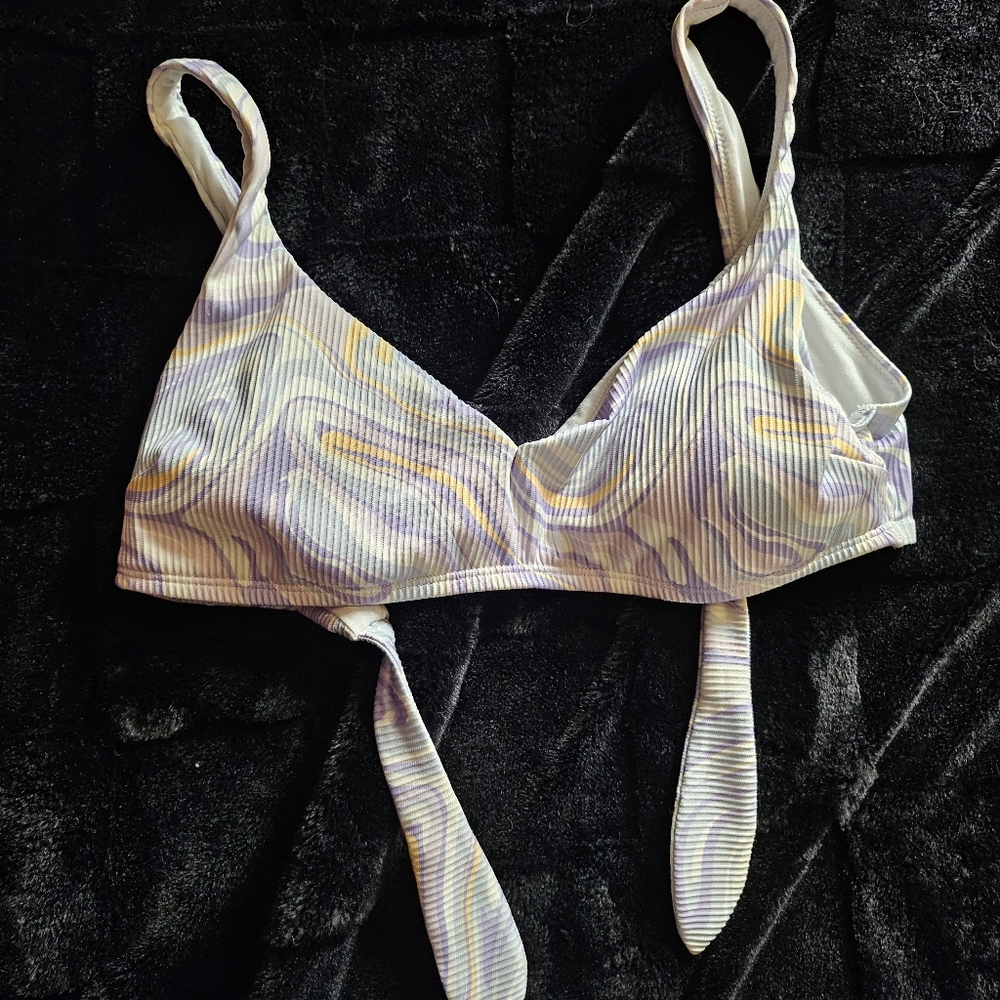 Holister Multicolor Swirl Bikini Top